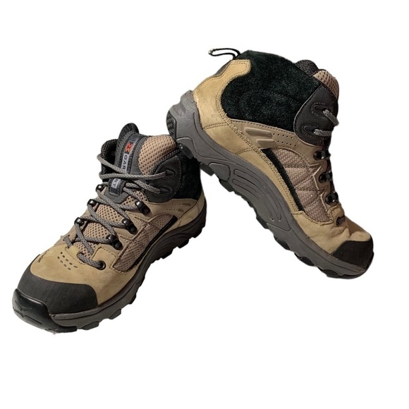 GARMONT Women's Gore-Tex XCR Brown Leather Hiking Boots Vibram Soles Size 7.5 - Picture 3 of 9